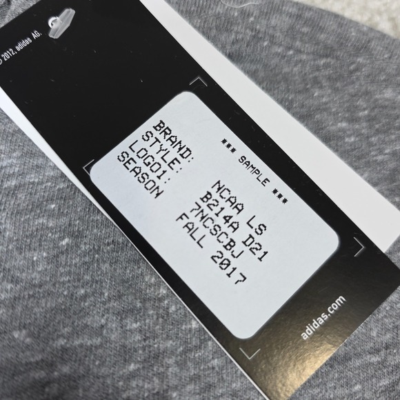 Adidas Sports T-Shirt Mens L Heather Gray North Carolina State Wolfpack NCAA NWT - Picture 5 of 10